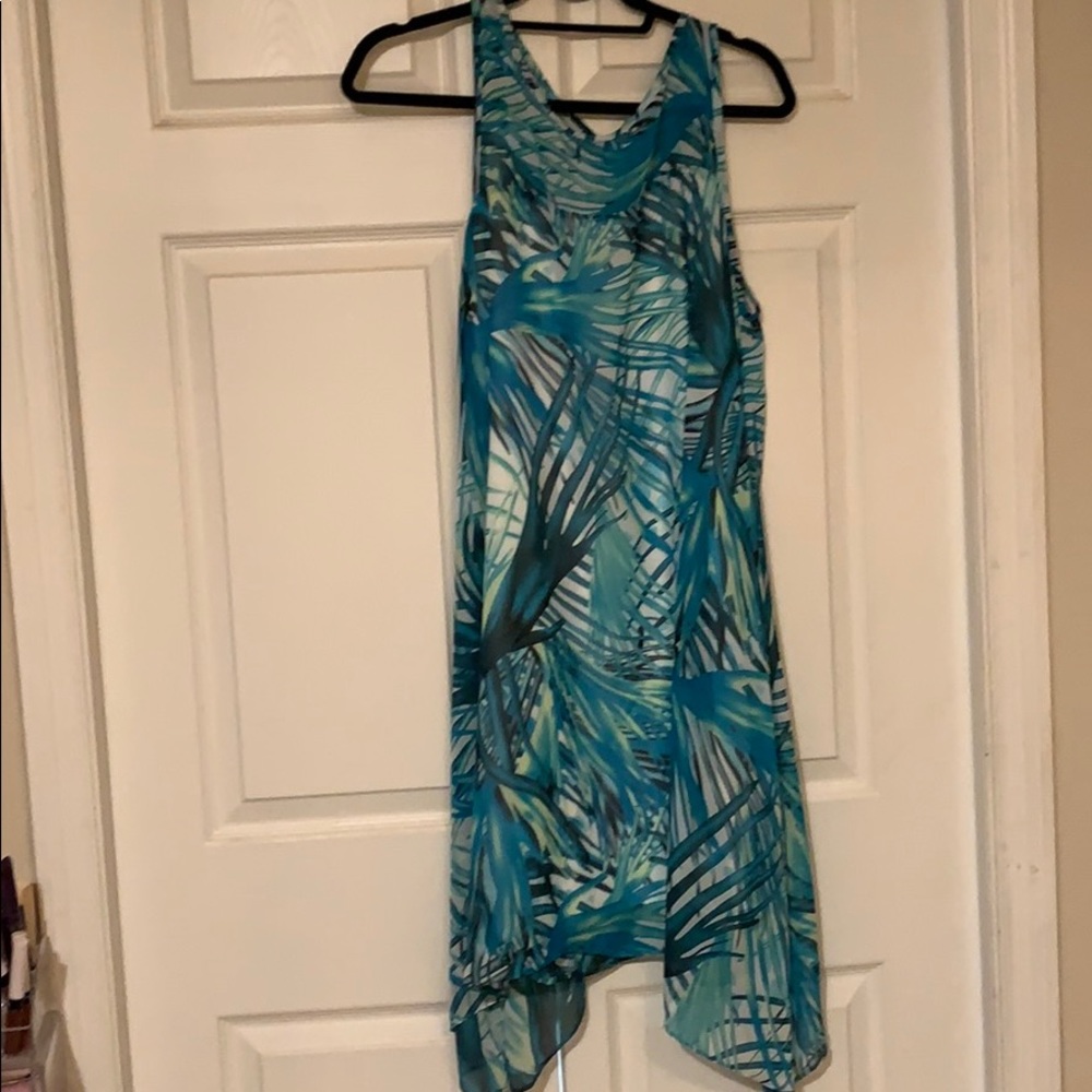 Tropical asymmetrical sundress